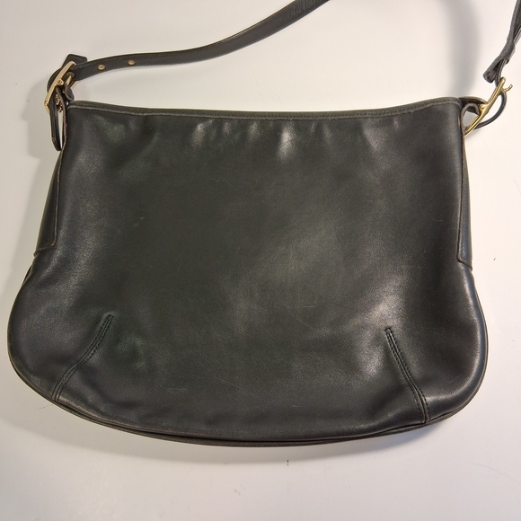 Coach Dark Leather Hobo Bag - Picture 1 of 16